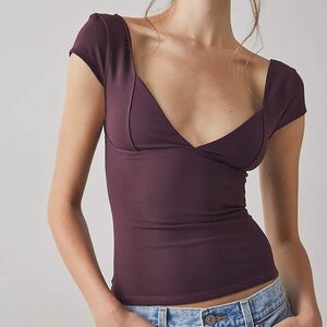Free People Duo Corset Cami Vintage Grape